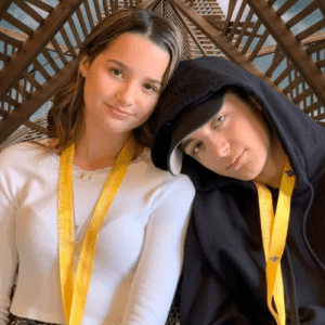 Jules with Asher Angel